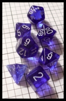 Dice : Dice - Dice Sets - Chessex Translucent Blue w White Nums - Ebay Jan 2010